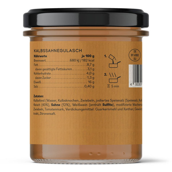 Preview: Kalbssahnegulasch, 320g / Glas